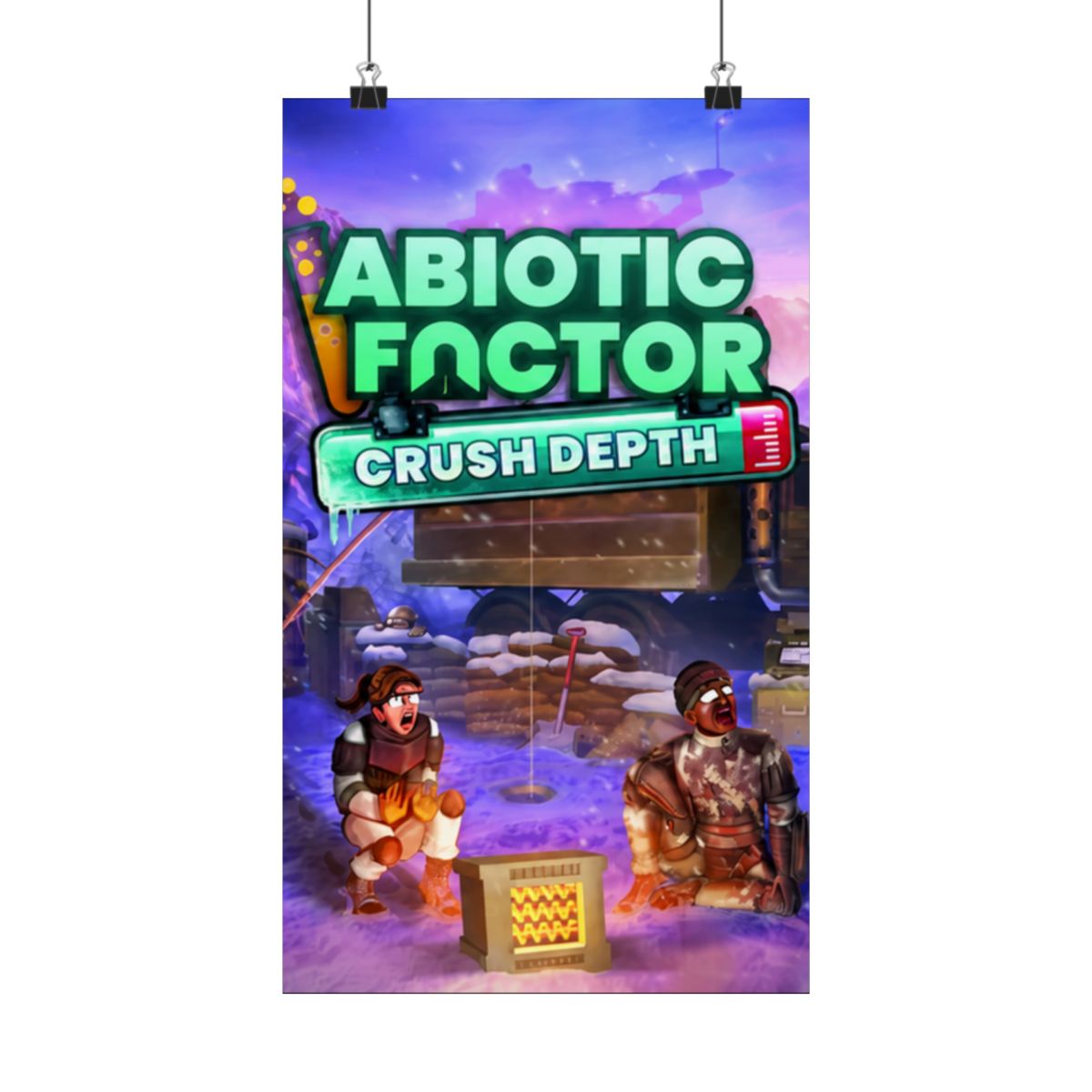 Crush Depth Key Art - White Border Poster | Abiotic Factor - alternate angle 1, merchandise