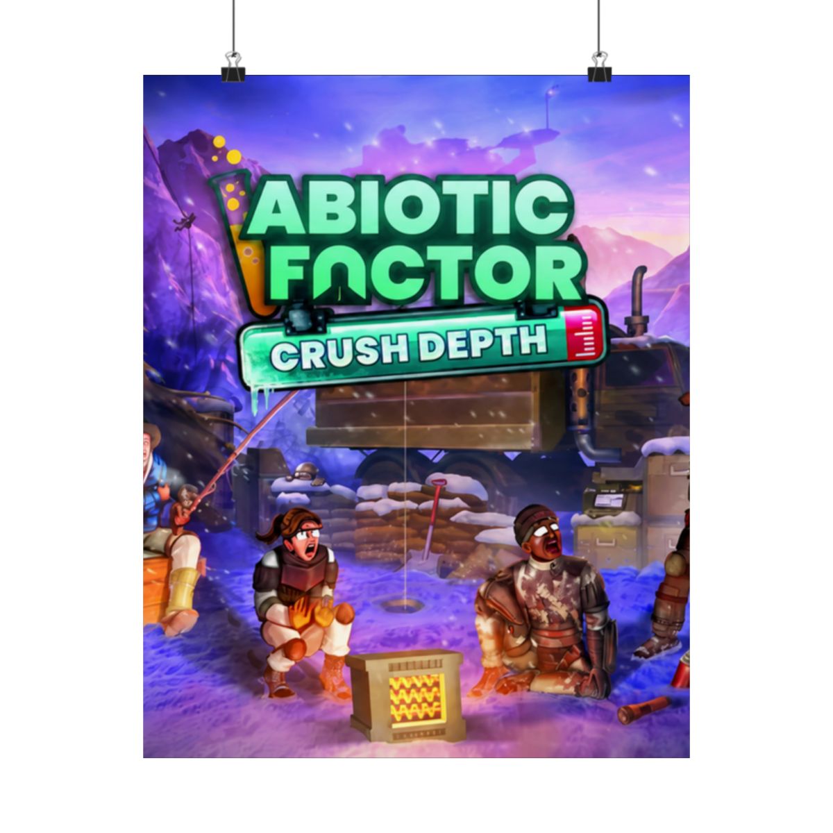Crush Depth Key Art - White Border Poster | Abiotic Factor - alternate angle 5, merchandise