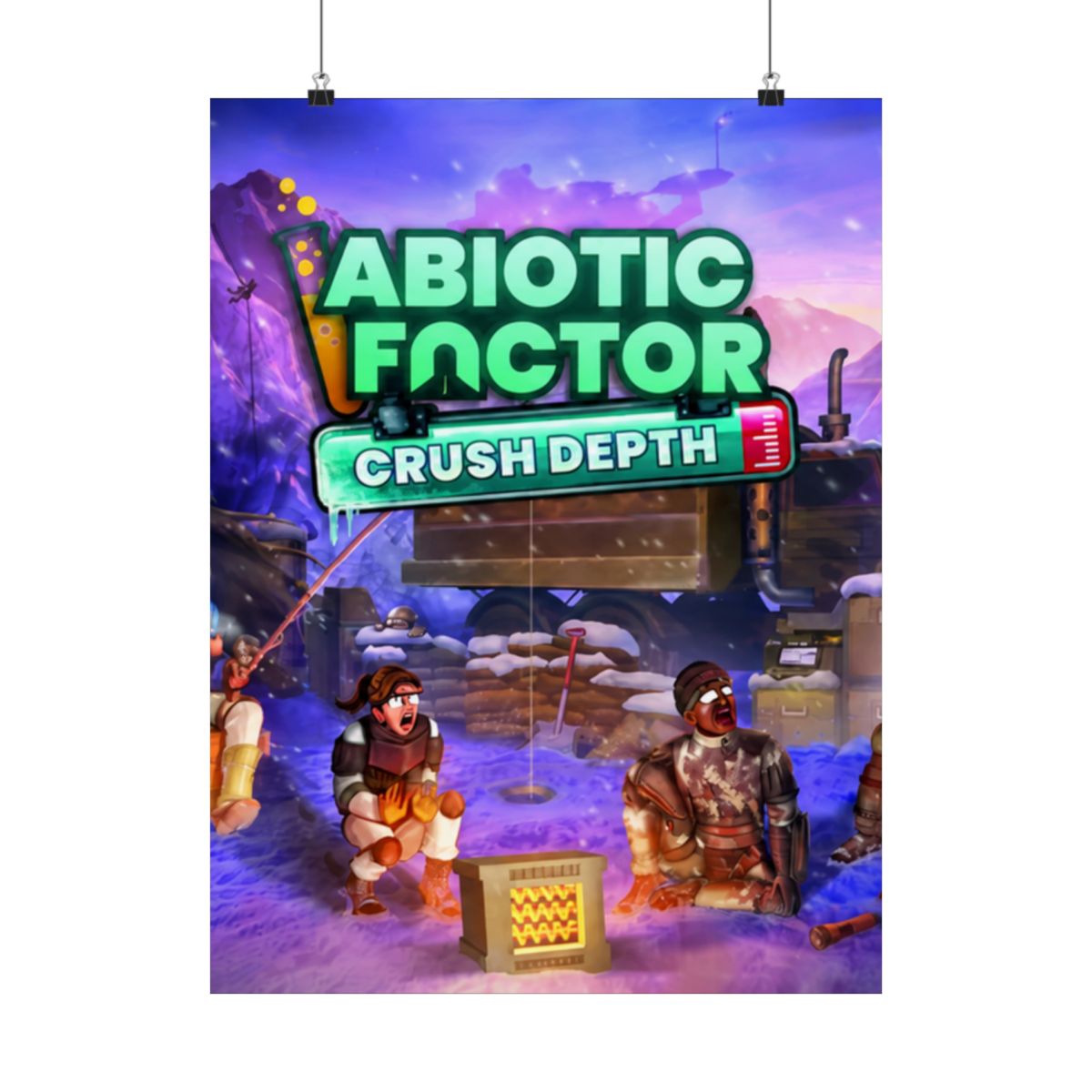 Crush Depth Key Art - White Border Poster | Abiotic Factor - alternate angle 4, merchandise