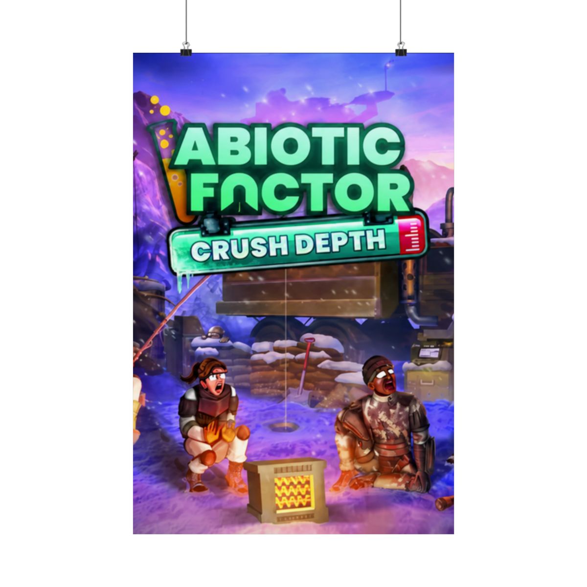 Crush Depth Key Art - White Border Poster | Abiotic Factor