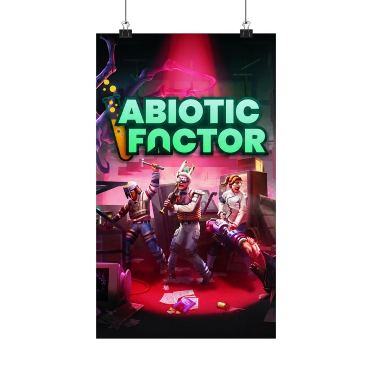Early Access Key Art - Black Border Poster | Abiotic Factor - Official Posters & Wall Art merchandise