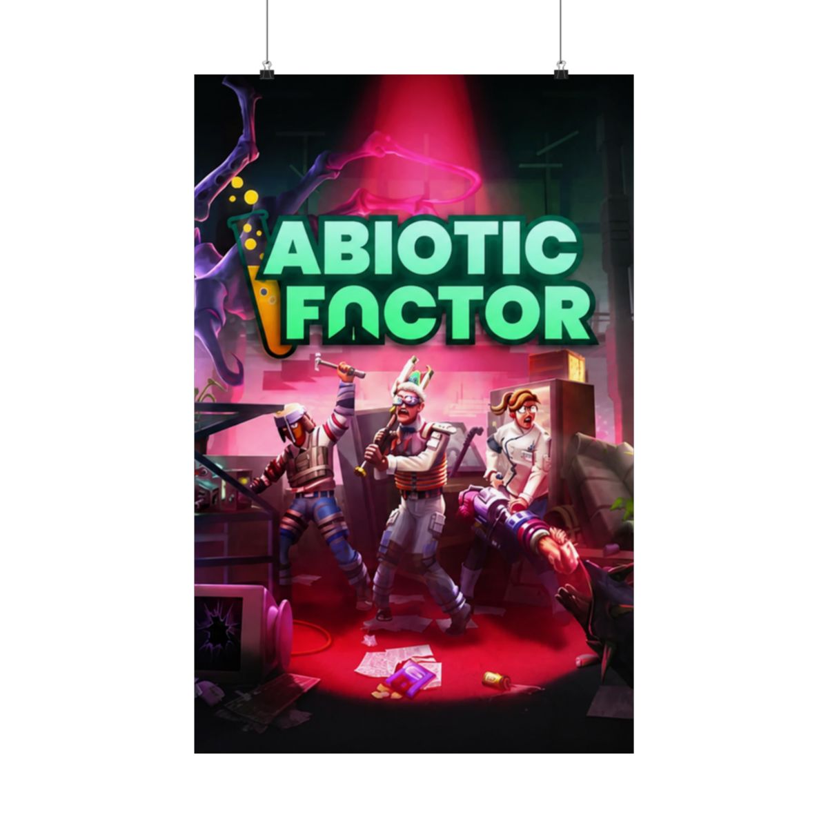 Early Access Key Art - Black Border Poster | Abiotic Factor - alternate angle 1, merchandise